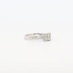 SOLITARIO ORO BLANCO CON DIAMANTES