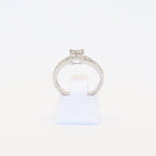 SOLITARIO ORO BLANCO CON DIAMANTES