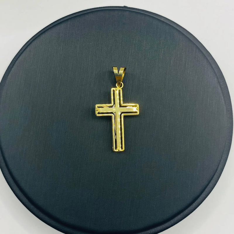 CRUZ CON CRISTO BICOLOR