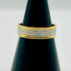 ANILLO GRECA BICOLOR