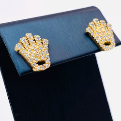 PENDIENTES CORONA DE ROLEX CON CIRCONITAS