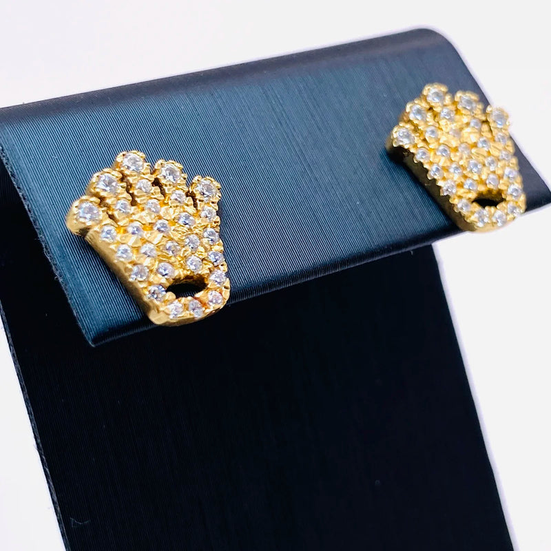 PENDIENTES CORONA DE ROLEX CON CIRCONITAS