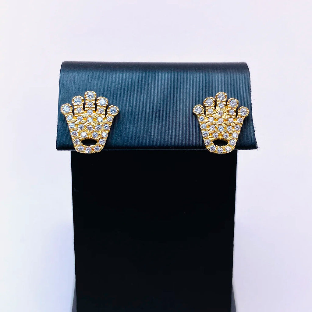PENDIENTES CORONA DE ROLEX CON CIRCONITAS