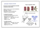 PENDIENTES ORO BLANCO RUBIS Y BRILLANTES