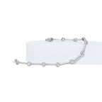 PULSERA ORO BLANCO CON BRILLANTES