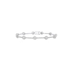 PULSERA ORO BLANCO CON BRILLANTES