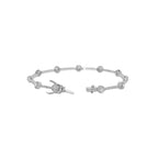 PULSERA ORO BLANCO CON BRILLANTES