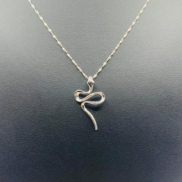 DIJE SERPIENTE EN ORO BLANCO