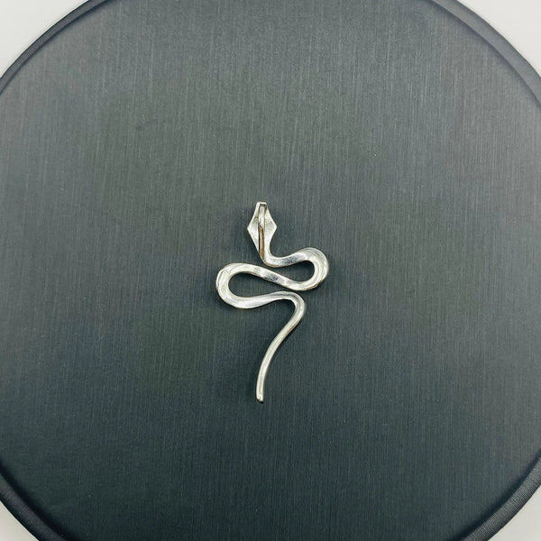 DIJE SERPIENTE EN ORO BLANCO