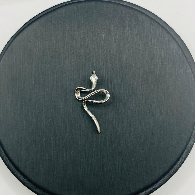 DIJE SERPIENTE EN ORO BLANCO