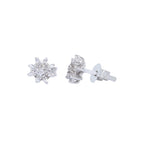 PENDIENTES ORO BLANCO CON CIRCONITAS