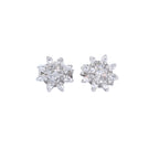 PENDIENTES ORO BLANCO CON CIRCONITAS