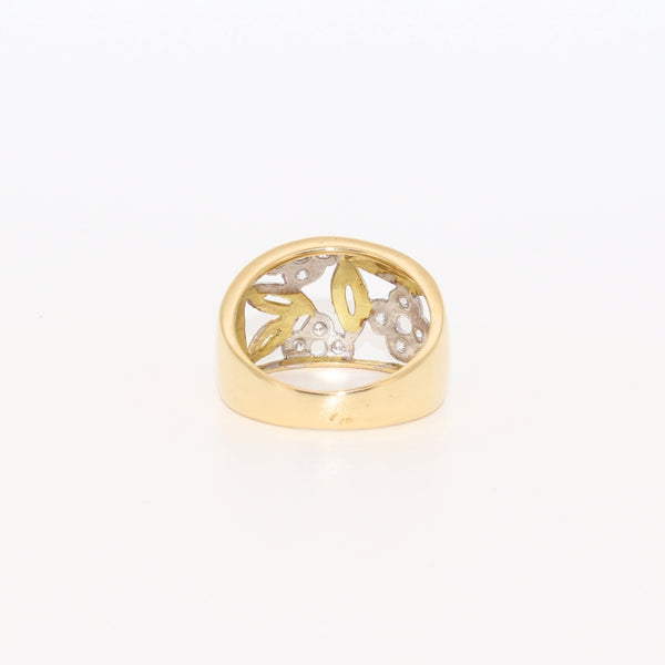 ANILLO FLORES BICOLOR