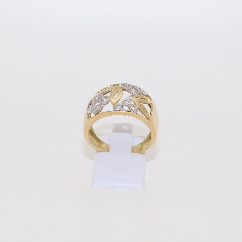 ANILLO FLORES BICOLOR