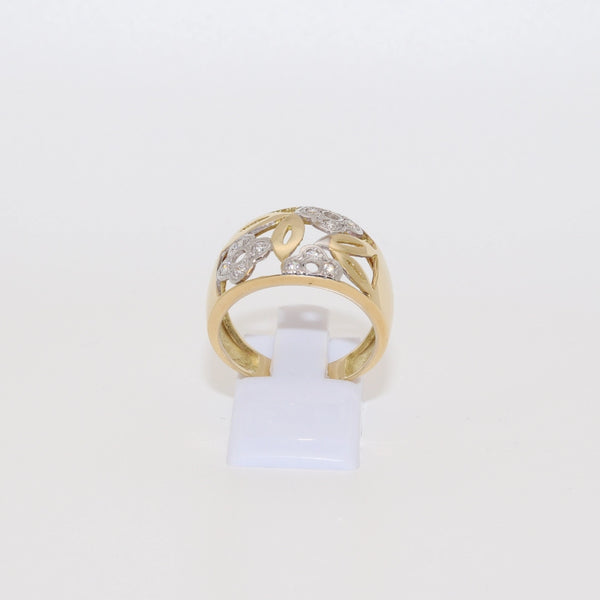 ANILLO FLORES BICOLOR