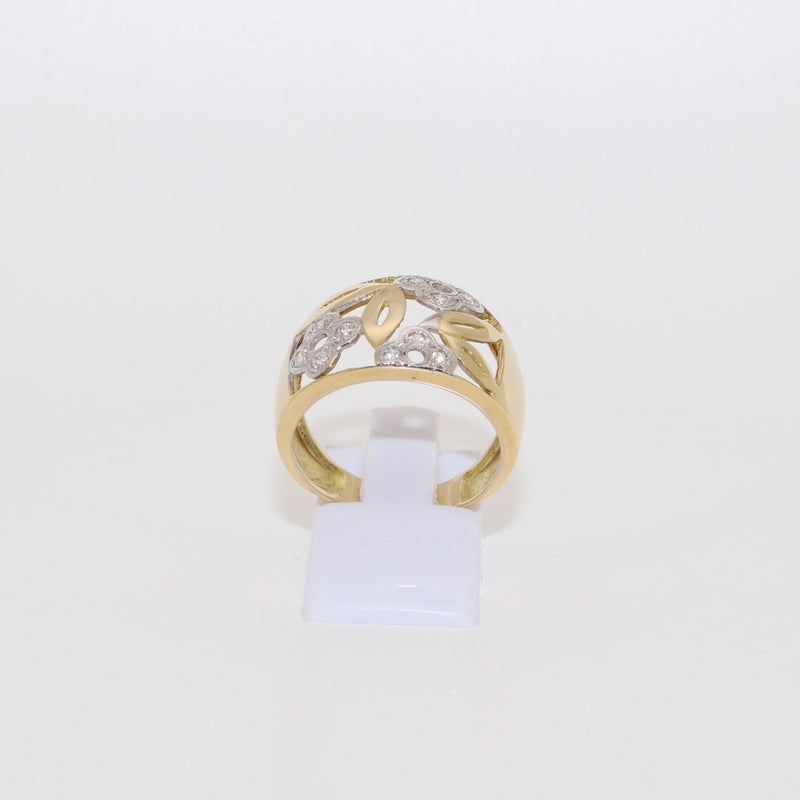 ANILLO FLORES BICOLOR