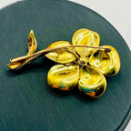 BROCHE FLOR CON BRILLANTES