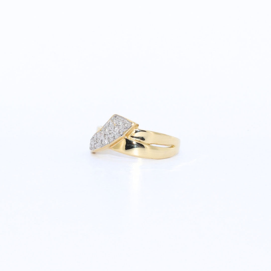 ANILLO CRUZADO BICOLOR
