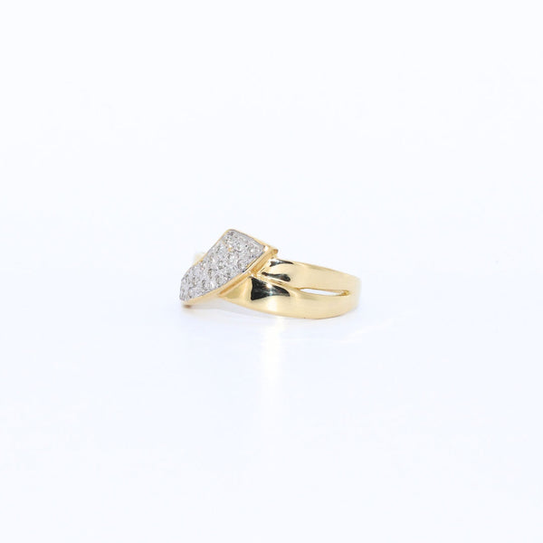 ANILLO CRUZADO BICOLOR