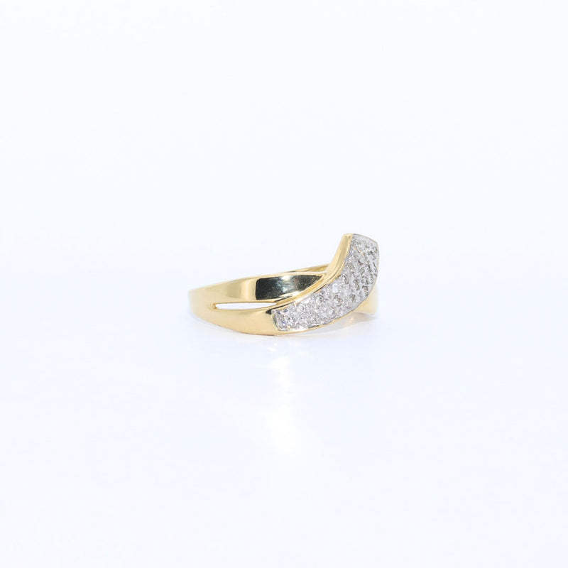 ANILLO CRUZADO BICOLOR