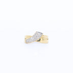 ANILLO CRUZADO BICOLOR
