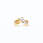 ANILLO CRUZADO BICOLOR