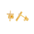 PENDIENTES TOUS CRUZ CON DIAMANTES
