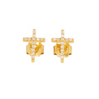 PENDIENTES TOUS CRUZ CON DIAMANTES