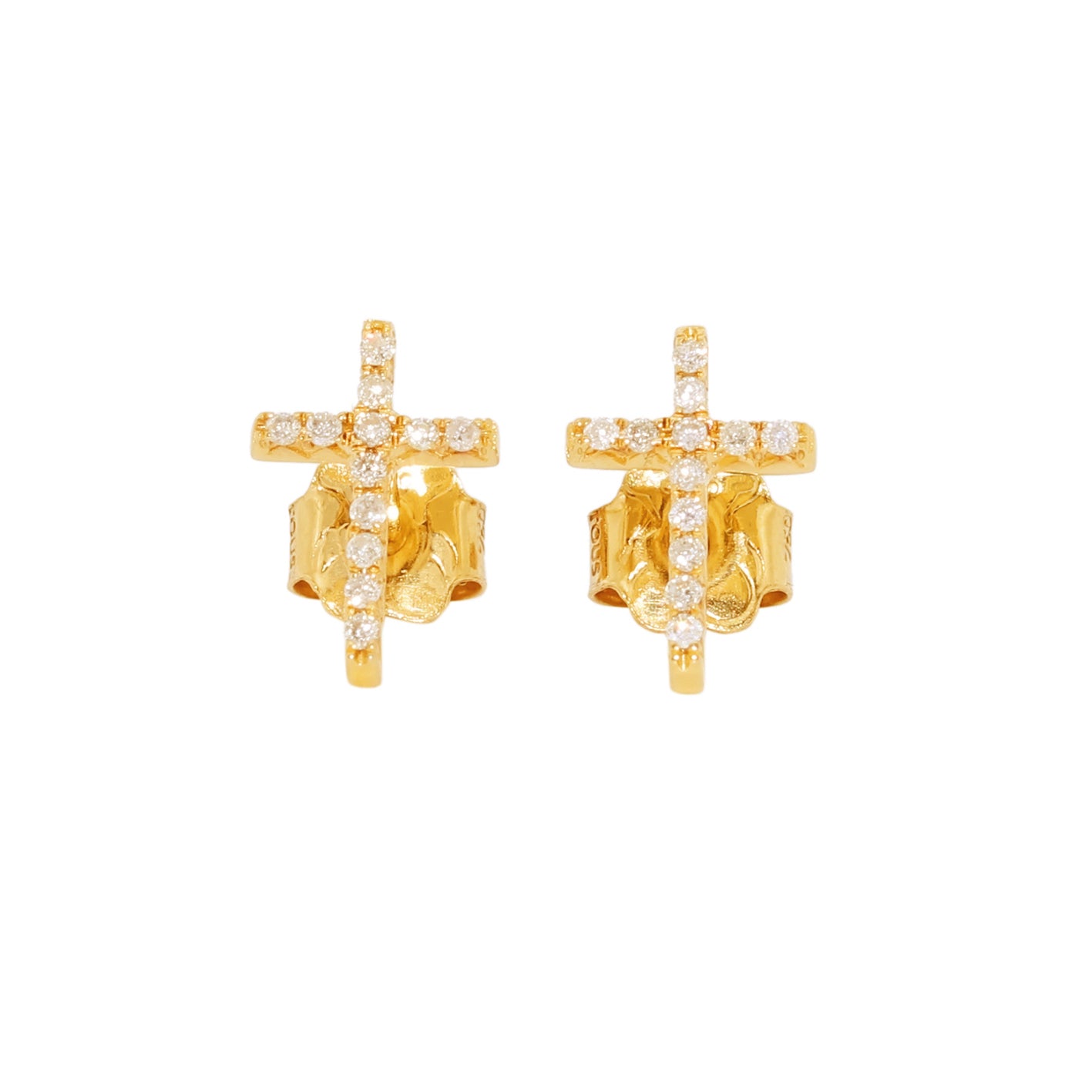 PENDIENTES TOUS CRUZ CON DIAMANTES