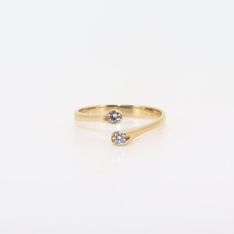 SORTIJA DOS LAGRIMAS CON DIAMANTES