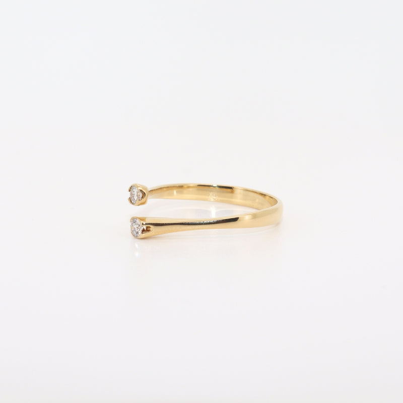 SORTIJA DOS LAGRIMAS CON DIAMANTES