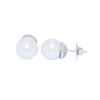 PENDIENTES ORO BLANCO Y PERLA