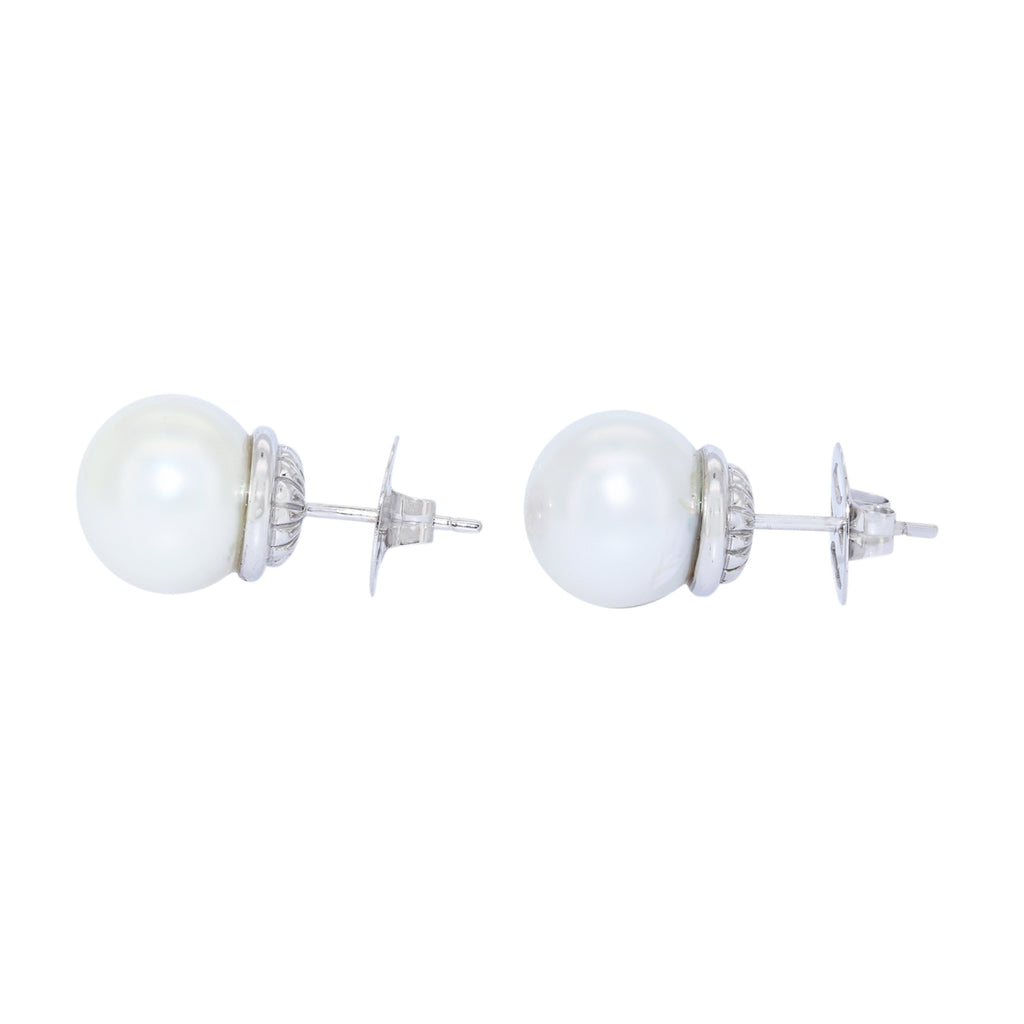 PENDIENTES ORO BLANCO Y PERLA