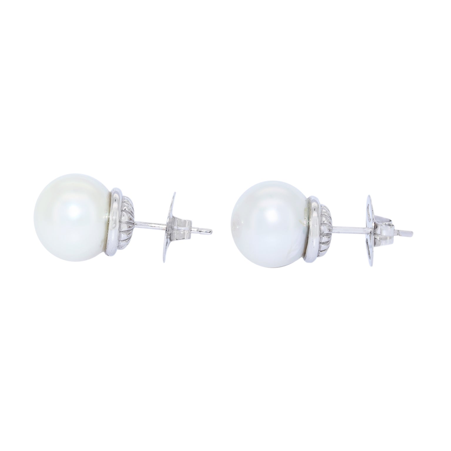 PENDIENTES ORO BLANCO Y PERLA