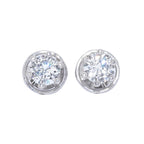 DORMILONAS ORO BLANCO CON DIAMANTES