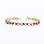 PULSERA RIVIERE RUBIS Y BRILLANTES