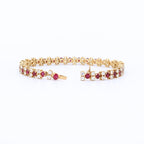 PULSERA RIVIERE RUBIS Y BRILLANTES