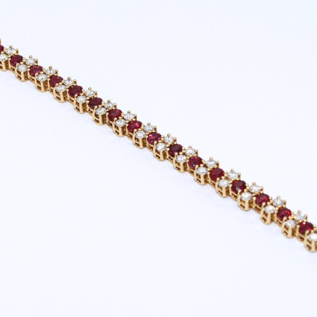 PULSERA RIVIERE RUBIS Y BRILLANTES