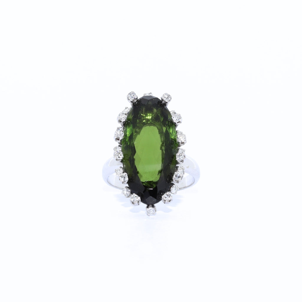 SORTIJA TURMALINA VERDE