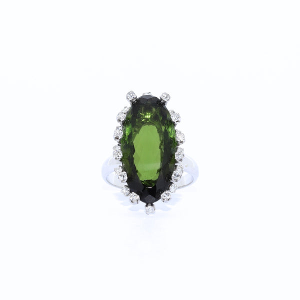 SORTIJA TURMALINA VERDE