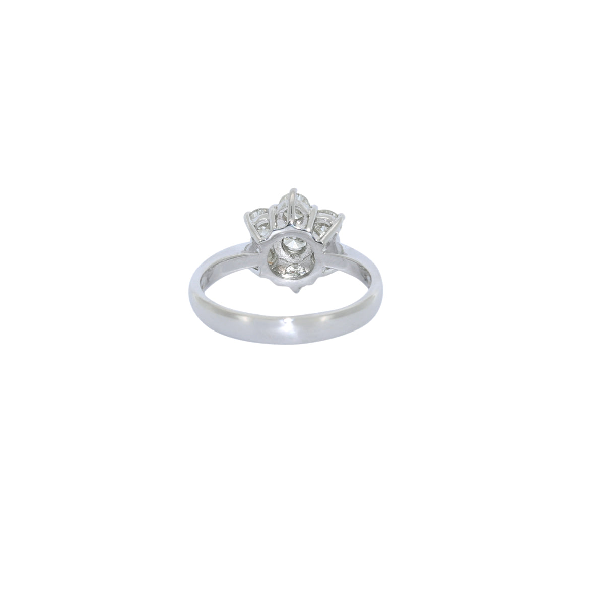 SORTIJA FLOR ORO BLANCO CON DIAMANTES