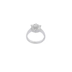 SORTIJA FLOR ORO BLANCO CON DIAMANTES