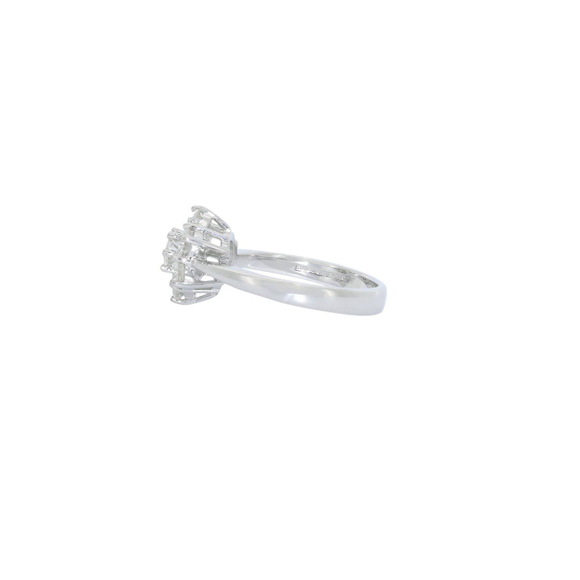 SORTIJA FLOR ORO BLANCO CON DIAMANTES