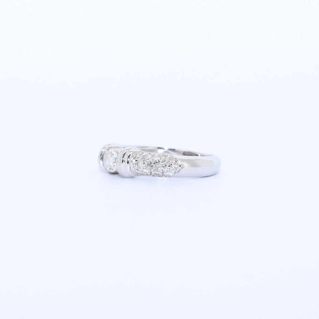 SOLITARIO ORO BLANCO BRILLANTES