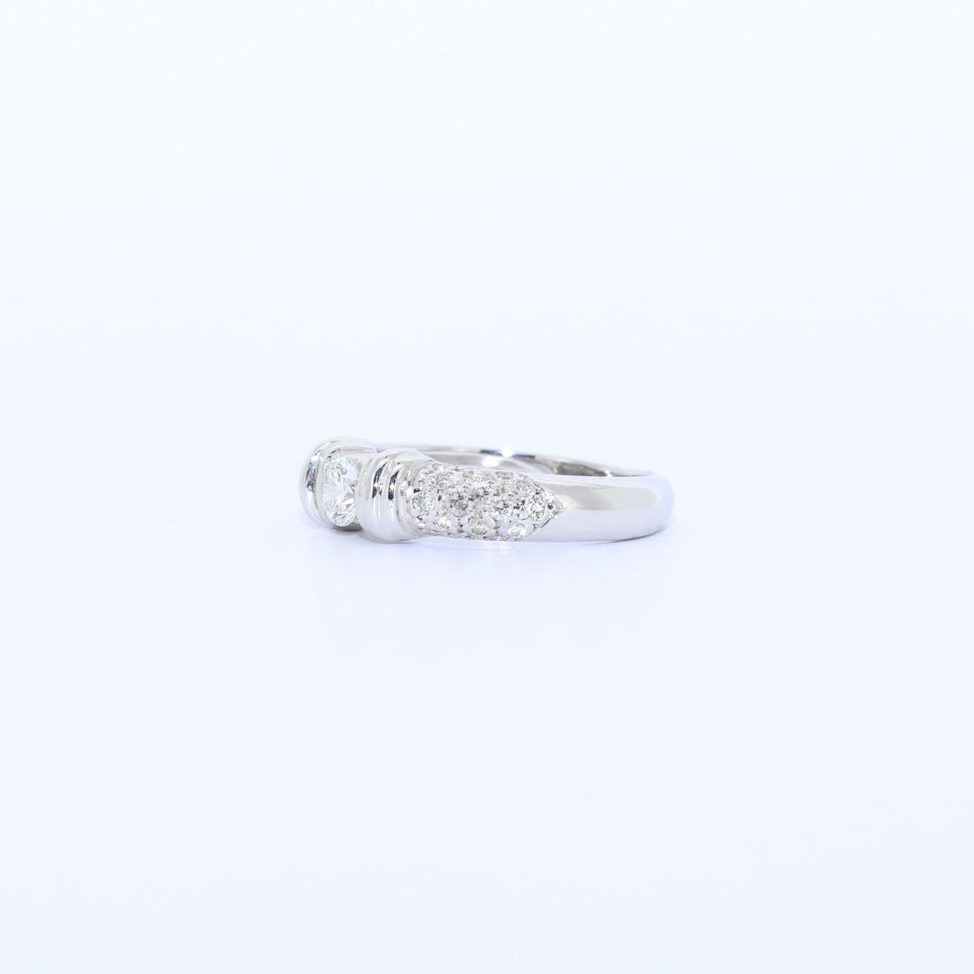 SOLITARIO ORO BLANCO BRILLANTES