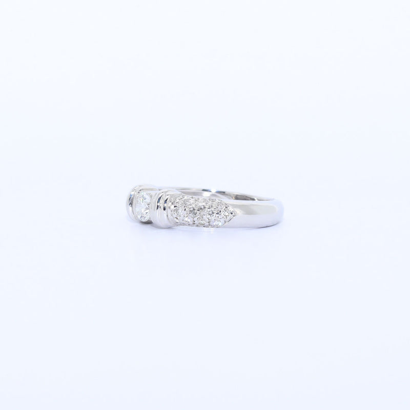 SOLITARIO ORO BLANCO BRILLANTES