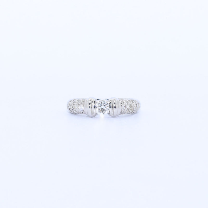 SOLITARIO ORO BLANCO BRILLANTES
