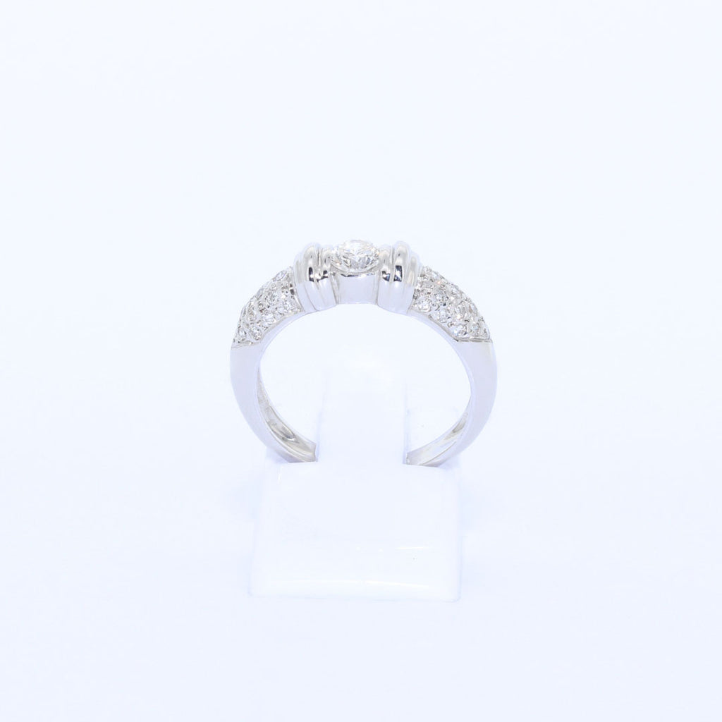 SOLITARIO ORO BLANCO BRILLANTES