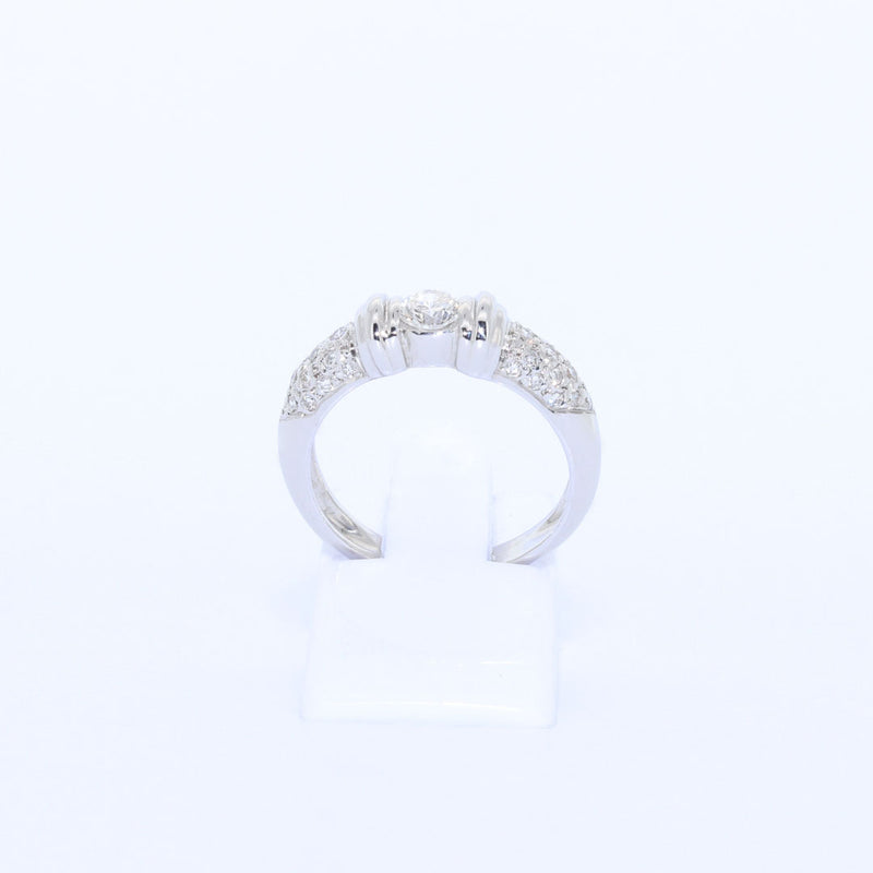 SOLITARIO ORO BLANCO BRILLANTES