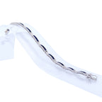 PULSERA RIVIERE ORO BLANCO CON ZAFIROS Y BRILLANTES